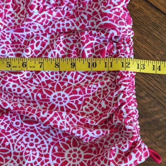 Athleta Pink and White Tankini Top Size 36C - Picture 8 of 9